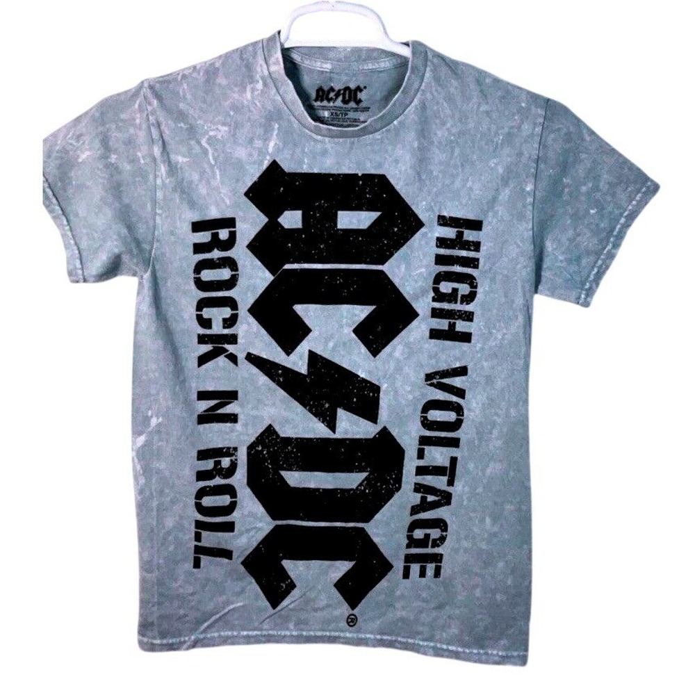 High Voltage ACDC T-Shirt Size‎ XS Gray